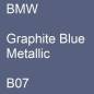 Preview: BMW, Graphite Blue Metallic, B07.